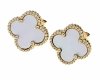 gold earrings made of stainless steel