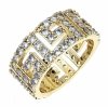 gold ring 18,60mm. gold-plated engagement xuping
