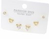 gold plated earrings with exclusive cubic zirconia