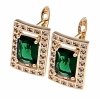 exclusive swarovski gold-plated earrings