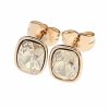 exclusive swarovski gold-plated earrings
