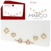 gold plated earrings with exclusive cubic zirconia