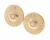 gold plated earrings with exclusive cubic zirconia