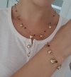 BRACELET GOLD CELEBRITY STAINLESS STEEL