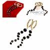 gold earrings made of stainless steel