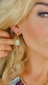gold earrings made of stainless steel