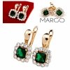 exclusive swarovski gold-plated earrings