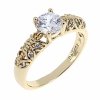 gold ring 18,60mm. gold-plated engagement xuping