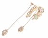 gold plated earrings with exclusive cubic zirconia
