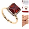 gold ring 18,60mm. gold-plated engagement xuping