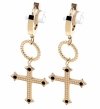 gold earrings made of stainless steel