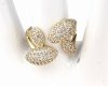gold ring 17,00mm. gold-plated engagement xuping