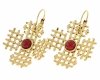 gold earrings made of stainless steel