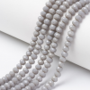 Glass beads faceted strands