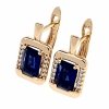 exclusive swarovski gold-plated earrings