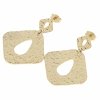 gold earrings made of stainless steel