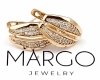 gold plated earrings with exclusive cubic zirconia