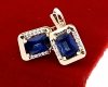 exclusive swarovski gold-plated earrings