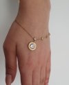 BRACELET GOLD CELEBRITY STAINLESS STEEL