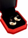 gold plated earrings with exclusive cubic zirconia