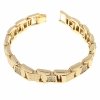 gold bracelet for a gold-plated leg