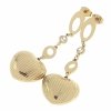 gold earrings made of stainless steel