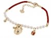 gold gilded gold plated cord bracelet