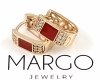 gold plated earrings with exclusive cubic zirconia