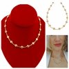 GOLD CHAIN NECKLACE celebrity STAINLESS STEEL
