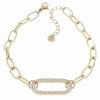 BRACELET GOLD CELEBRITY STAINLESS STEEL
