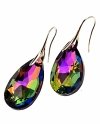 gold plated earrings with exclusive cubic zirconia