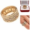 gold ring 18,60mm. gold-plated engagement xuping