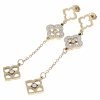 gold earrings made of stainless steel
