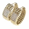 gold plated earrings with exclusive cubic zirconia