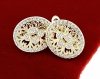 gold plated earrings with exclusive cubic zirconia