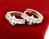 exclusive swarovski gold-plated earrings