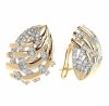 exclusive swarovski gold-plated earrings