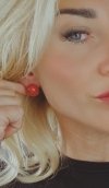 gold earrings made of stainless steel
