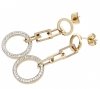 gold earrings made of stainless steel