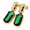gold earrings made of stainless steel