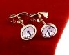 exclusive swarovski gold-plated earrings