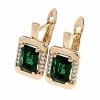 exclusive swarovski gold-plated earrings