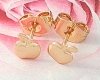 gold plated earrings with exclusive cubic zirconia