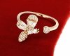 gold ring 17,00mm. gold-plated engagement xuping