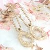 gold earrings made of stainless steel