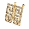 gold plated earrings with exclusive cubic zirconia