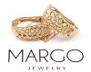 gold plated earrings with exclusive cubic zirconia