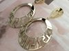 gold earrings made of stainless steel