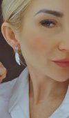 gold earrings made of stainless steel