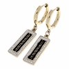 gold earrings made of stainless steel